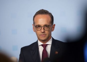 German Foreign Minister Heiko Maas gives a statement prior to an informal meeting of EU - Foreign Ministers (Gymnich) in Vienna, Austria, on August 30, 2018. (Photo by ALEX HALADA / AFP)        (Photo credit should read ALEX HALADA/AFP/Getty Images)